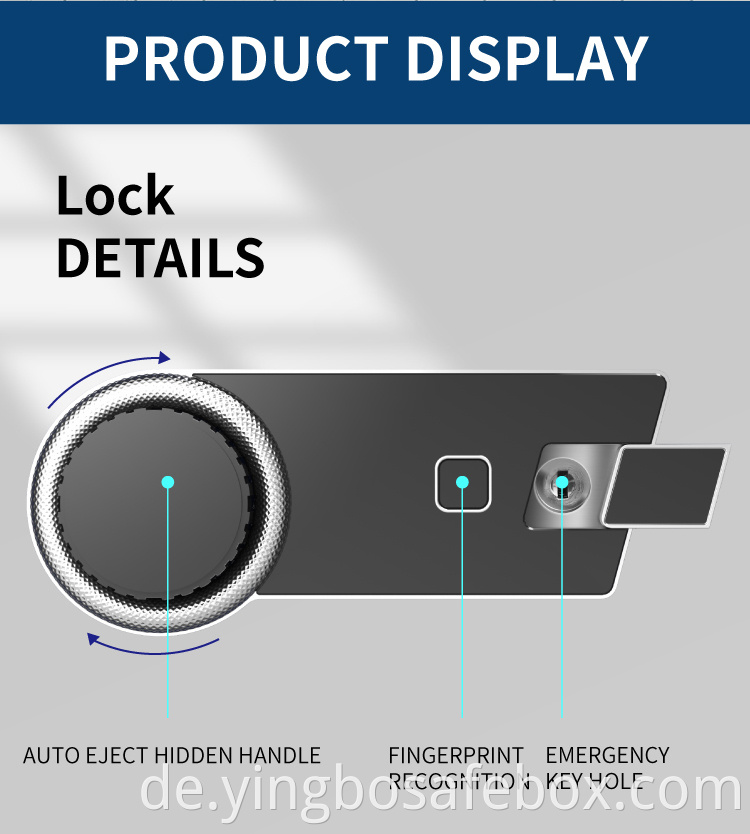 hidden handle safe box